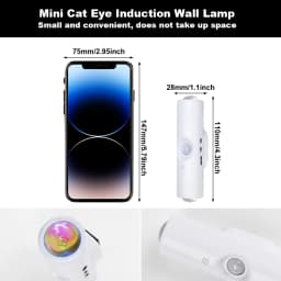 LED Motion Sensor Night Light RGB Charging LED Wall Light USB Rechargeable Cabinet Wardrobe Lamp Home Decoration Bedroom Bedside