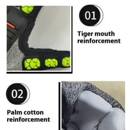 New TPR Mechanical Anti-Impact Gloves CE Certified Level 5 Cut Puncture Resistant for Oil Mining Construction and Heavy Industry