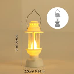 1/5pcs Vintage Lantern Mini Retro Led Light Battery Operated Lighting Decorative Oil Lamp for Holiday Christmas Gifts Home Decor