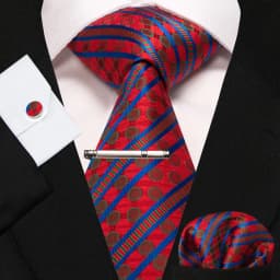 8cm Silk Mens Ties Green Black Ties Plaid Stripe Necktie Pocket Square Cufflinks Tie Clips Set Men's Wedding Business Party Tie