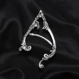 Gothic Elf Ear Clips Piercing Cartilage Climber Retro Clip Earring Punk Hip Hop Jewelry Accessories