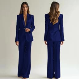 Luxury High Quality Women's Suit One Button 2 Piece Jacket Pants Female Clothing Slim Fit Smart Office Banquet Lady Blazer Set