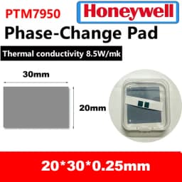 100% Honeywell- PTM7950 0.25mm Thermal Pad 8.5 W/mk Phase Change Silicone Pad Laptop CPU GPU Thermal Conductive Paste Grease