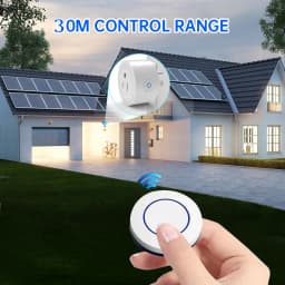 RF433 Wireless Remote Control Outlet US Plug, Smart Remote ON OFF Electrical Socket for Lights Fans TVs, Home RF Remote Switch