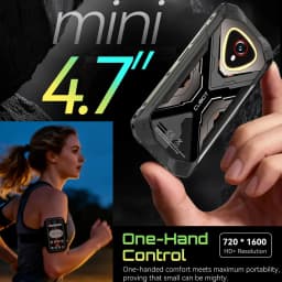 NEW Cubot KingKong MINI 4 Rugged Phone 4.7” Mini Mobile Phones 6GB RAM 128GB ROM 4700mAh 48MP 4G Small Smartphone Android 15 NFC