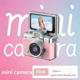 1080P Thumb Mini Camera Keychain Digital Camera Retro Camera HD Photo Travel Outdoor With Screen Support Memory Card for Kids