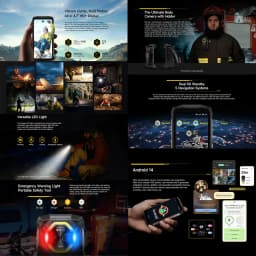 Ulefone Armor Mini 20T Pro Thermal Imaging Rugged Phone 8GB+256GB 4.7 inch Android 14 MTK 6300 5G Octa Core 5G NFC Smartphone