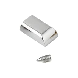 10-100pcs Metal Zipper Stopper Clips Tail Plug Heads With Screw for DIY Sewing Leather Craft Hardware