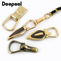 Deepeel 2/4/10Pcs 22-23mm D-Ring Bags Side Buckles Metal Clip Webbing Strap Belts Chain Handles Connector Hardware Accessories