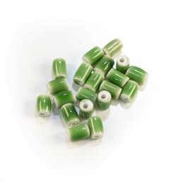 10mm 20pcs Small Tube Pure Color Ceramic Beads Handmade Jewelry Making Supplies Bulk Wholesale Necklace Joias Diy #XN336-1