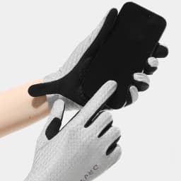 Ice silk full finger bicycle gloves for men and women, outdoor sports, fitness, driving, fishing, high elasticity, comfortable