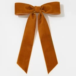 Burgundy Velvet Hair Bow Clip - Oversized Crushed Velvet Ribbon with Silver Pin Back | Elegant Hair Accessories for Women
