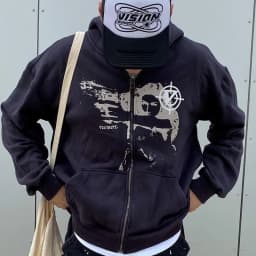 Y2K Rhinestone Cobweb Zip Up Oversized Sweatshirt 2022 Autumn Goth Hoodie Men Women Grunge Hooded Jacket Streetwear Y2K Clothing