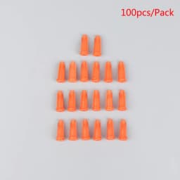 100Pcs Plastic Syringe Tips Caps Injector Dispenser Dispensing Needle Sealing Plug Standard Syringe Luer Stop Caps Supplies