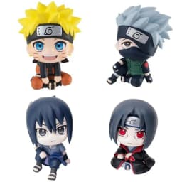 Naruto Anime Figure Sasuke Kakashi Itachi 9cm PVC Q Version Statue Model For Room Bedroom Decor Gift