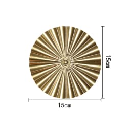 Iron Wrought Wall Hanging Decoration Golden Irregular Disc Wall Pendants Frame Ornament Room Home Decor Crafts Nordic INS Style