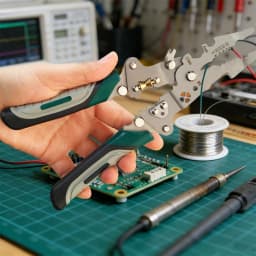 Foldable Wire Stripper, Pulley Design Multi-Function Electrician Wire Splitter Wire Winding Pliers Crimping Pliers Hand Tool