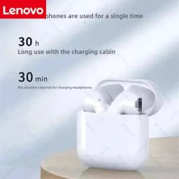 Lenovo Wireless Headset Mini Bluetooth 5.3 Headphones Sleek Design Superior Sound Quality Long Battery Life for iPhone Xiaomi