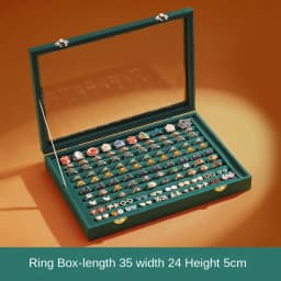 Jewelry Box Storage High-grade Exquisite Jewelry Box Bracelet String Necklace Box Ring Earrings Earrings Box Large Capacity