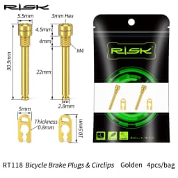 RISK Ultralight Bicycle Oil Disc Screw Titanium Alloy Retainer Pin Bleed Nipple Compression Nut XT Bike Accessories