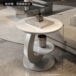 BJ BJ Light Luxury Living Room Sofa Side Table Balcony Small Round Table Advanced Sense Creative Home Small Coffee Table Advanc