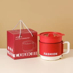 Mini Electric Cooker Portable Rapid Heat Hot Pot for Noodles Soup Steak - Easy Operation Camping Electric Pot