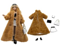 1 Set Doll Clothes Fashion Uniforms Cool Super Model Sweater Suit+Shoes for 11.5 Inch 30cm Doll Kids or Birthday Gift