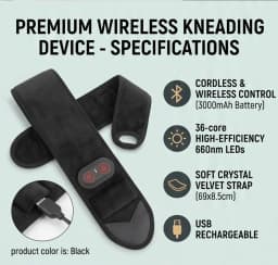 Electric Compress Hot Wrist Wrap 36/48 LEDs 3 Modes 660nm 850nm Infrared Wearable Joint Support Portable Hand Relaxation Brace