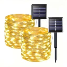 Solar LED String Lights Waterproof 8modes Christmas Garland Decor for Garden Patio Balcony Fence Festival Fairy Lights