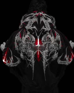 Breathedivinity Fitness Loose Printed Circle Pattern Full-Closure Zippered Hooded Sweatshirt