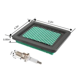 2pcs Lawn Mower Air Filters with 2pcs Spark Plugs Fit for HONDA Gc160 Gcv160 Gc190 Gcv190 Gx100 Gc135 Gcv135 Small Engine