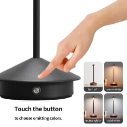 HPH Rechargeable Table Lamp Creative vintage Led Lamp Coffee Pina Pro Table Lamp Aesthetic Decoration Decorative Desk Lamp