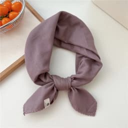 68*68cm Solid Color Cotton Square Scarf Women Girls Headband Accessories Hairscarf Hairscarf Bandanas