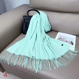 Luxury Solid Winter Scarf Women Pashmina Shawls Soft Scarves Wraps Cashmere Feel Blanket Warm Stoles for Lady Outdoor Bufanda