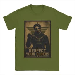 Respect Your Elders Soldier Boy T Shirts Men's 100% Cotton Funny T-Shirts Round Neck The Boys Tee Shirt Short Sleeve Tops