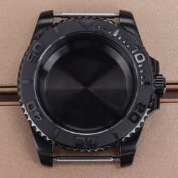 PVD Black NH35 40mm Men's Watch Case Sapphire For SUB Seiko NH35 NH36 NH38 NH34 Miyota 8215 ETA 2824 Movement Yacht-Master 20ATM