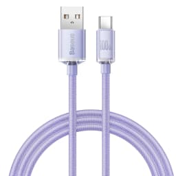 Baseus 6A USB Type C Cable For Realme Huawei P40 Pro 66W Fast Charging Wire USB-C Charger Data Cord For Samsung Oneplus Poco F3