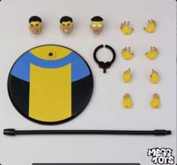 Mess Toys Invincible Action Figure Mark Grayson Classic First Suit Blue-Black New Suit Toys Collectibles For Hobby Halloween