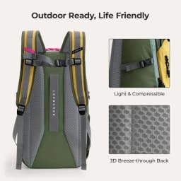 BAGSMART 14 Inch Laptop Backpack 20L Faro Light Backpack Water-resistant Outdoor Backpack for Commutes Ultra-durable Laptop Bag