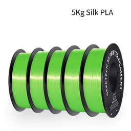 GEEETECH 5Kg 3D Silk PLA Filament 1.75mm Spool Wire For 3D Printer Material Silk Smooth Finish, Good Color Reproduction