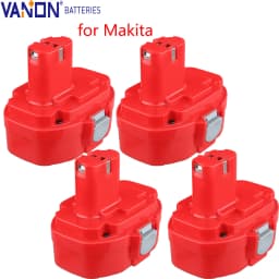 VANON 1/2/4Pack 1822 4.8Ah 18V MAX Ni-MH Battery Replace for Makita 1823 1835 192826-5 192829-9 193159-1 193140-2 193102-0 Battery pin