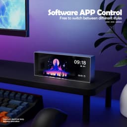 RGB Quantum Clock Night Light Smart IPS APP Control Color Dispaly Screen DIY Gaming Desktop Lamp For Home Decoration Gift