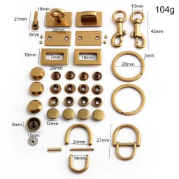 2/5/10Sets Metal Ring Trigger Snap Hook For Shoulder Handbag Strap Bags Adjust Pin Buckles Rivet Puller Slider Locks Accessories