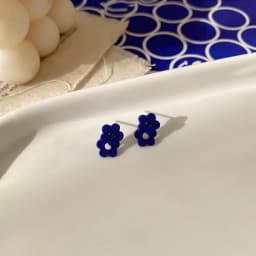 Vintage Wine Red Flocking Earrings Charm Geometric Bowknot Stud Earrings for Women Girls Fashion Unusual Jewelry Ear Accessories