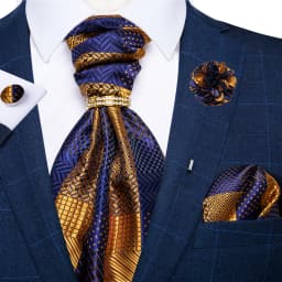 Fashion Ascot Tie for Men Solid Pink Cravat Necktie Ring Brooch Set for Wedding Party Man Suit Accessories Male Scarf Gift