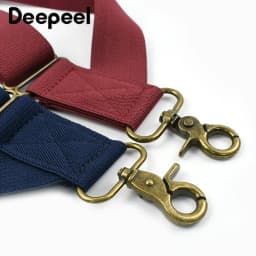 1Pc 3.5cm Wide Men Suspenders 2 Clips Adjustable Elastic Braces for Pants Trousers Business Suit Wedding Formal Wear Accessories