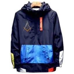 New Spring Men's Masonic Square and Compass Zipper t shirt Hoodie Bomber Jakcet Patchwork Windbreaker Coat Sweatshirt Hoodies