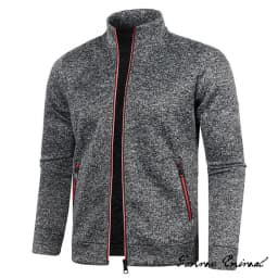 Spring Men's Turn-down Collar Sweatshirt Zipper Stand Collar Pullovers Man Sweatshirts Man Zippers Sweater Coats