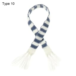 Lovely Doll Scarf Hat Mini Christmas Cap Knitted Scarves Handmade Material Miniature Clothes Xmas Ornament Dollhouse Accessories