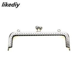 20 Pcs/Lot 20 CM Large Size Square Embossing Metal Purse Frame Kiss Clasp Bead Head DIY Bag Accessory 5 Colors